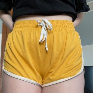 Yellow Rue21 Sports Shorts
